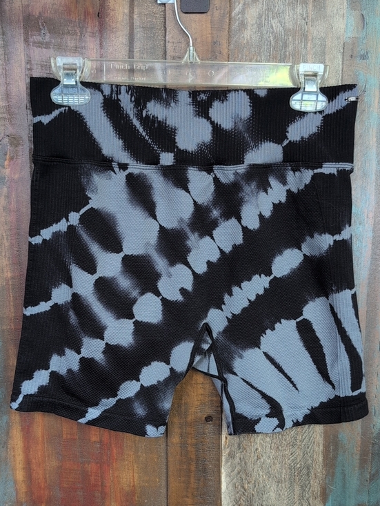 PINK Victoria's Secret Pants - Victoria's Secret PINK Active Ribbed Black & Gray Tie Dye Shorts - Women's Large
